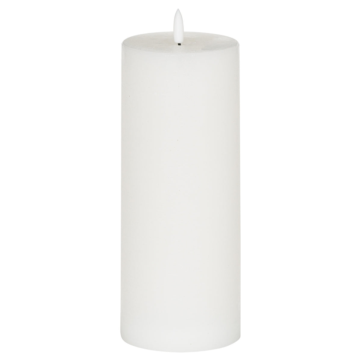 Luxe Collection Natural Glow 3.5x9 LED White Wax Candle by Hill Interiors