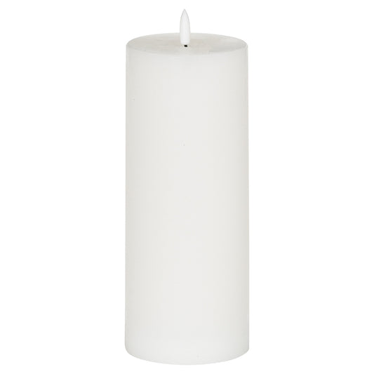 Luxe Collection Natural Glow 3.5x9 LED White Wax Candle by Hill Interiors