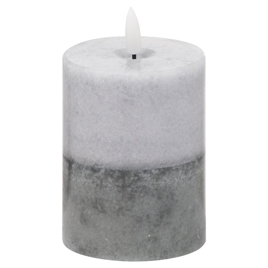 Luxe Collection Natural Glow 3x4 Stone LED Wax Candle by Hill Interiors