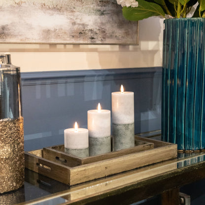 Luxe Collection Natural Glow 3x6 Stone LED Wax Candle by Hill Interiors - image 3