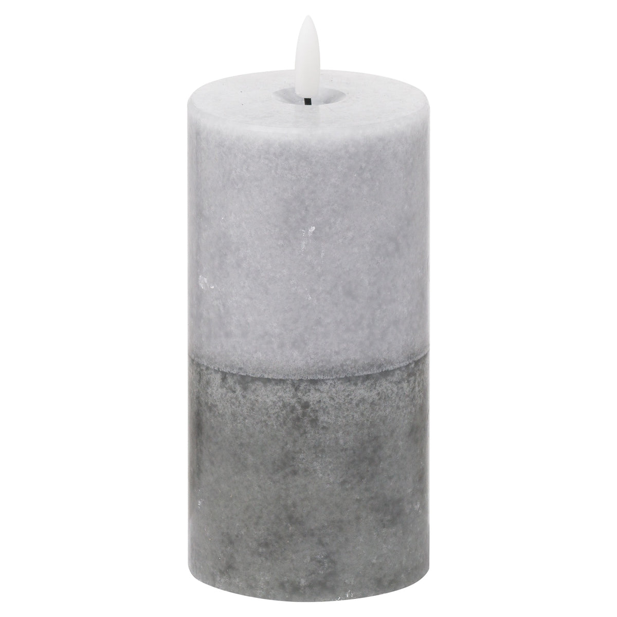 Luxe Collection Natural Glow 3x6 Stone LED Wax Candle by Hill Interiors