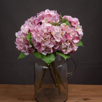Shabby Pink Single Hydrangea by Hill Interiors