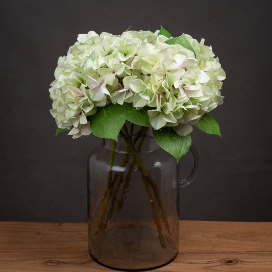 Shabby Green Single Hydrangea by Hill Interiors