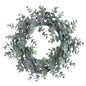 Large Frosted Eucalyptus Candle Wreath by Hill Interiors