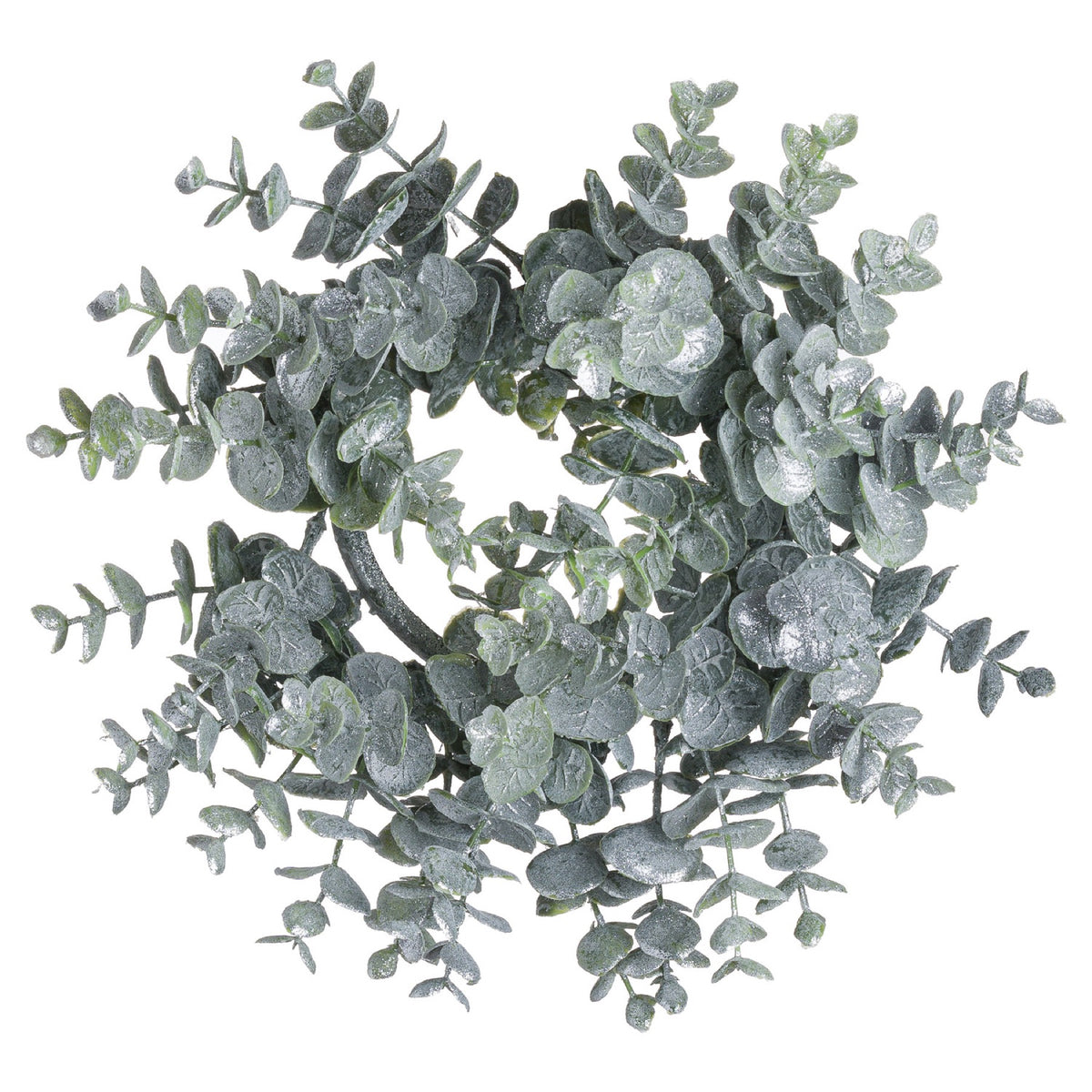 Medium Frosted Eucalyptus Candle Wreath by Hill Interiors