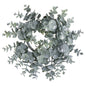 Medium Frosted Eucalyptus Candle Wreath by Hill Interiors
