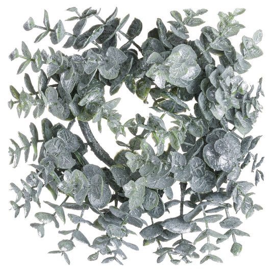 Small Frosted Eucalyptus Candle Wreath by Hill Interiors