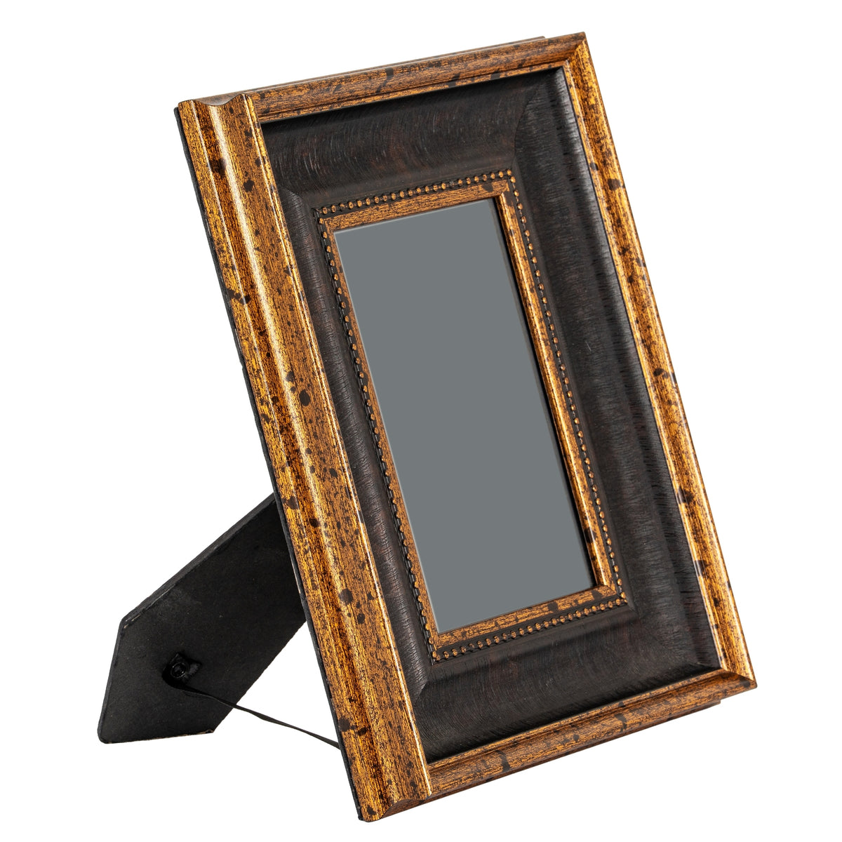 Black And Antique Gold Beaded 5X7 Photo Frame by Hill Interiors - image 3