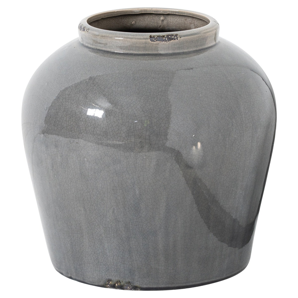 Garda Grey Glazed Juniper Vase by SEDERVA