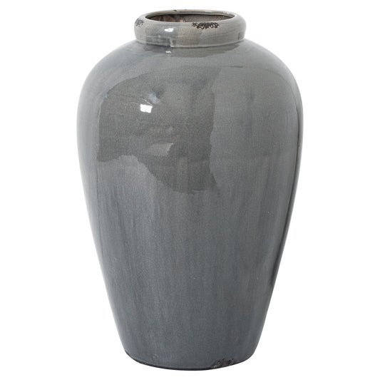 Garda Grey Glazed Tall Juniper Vase by SEDERVA