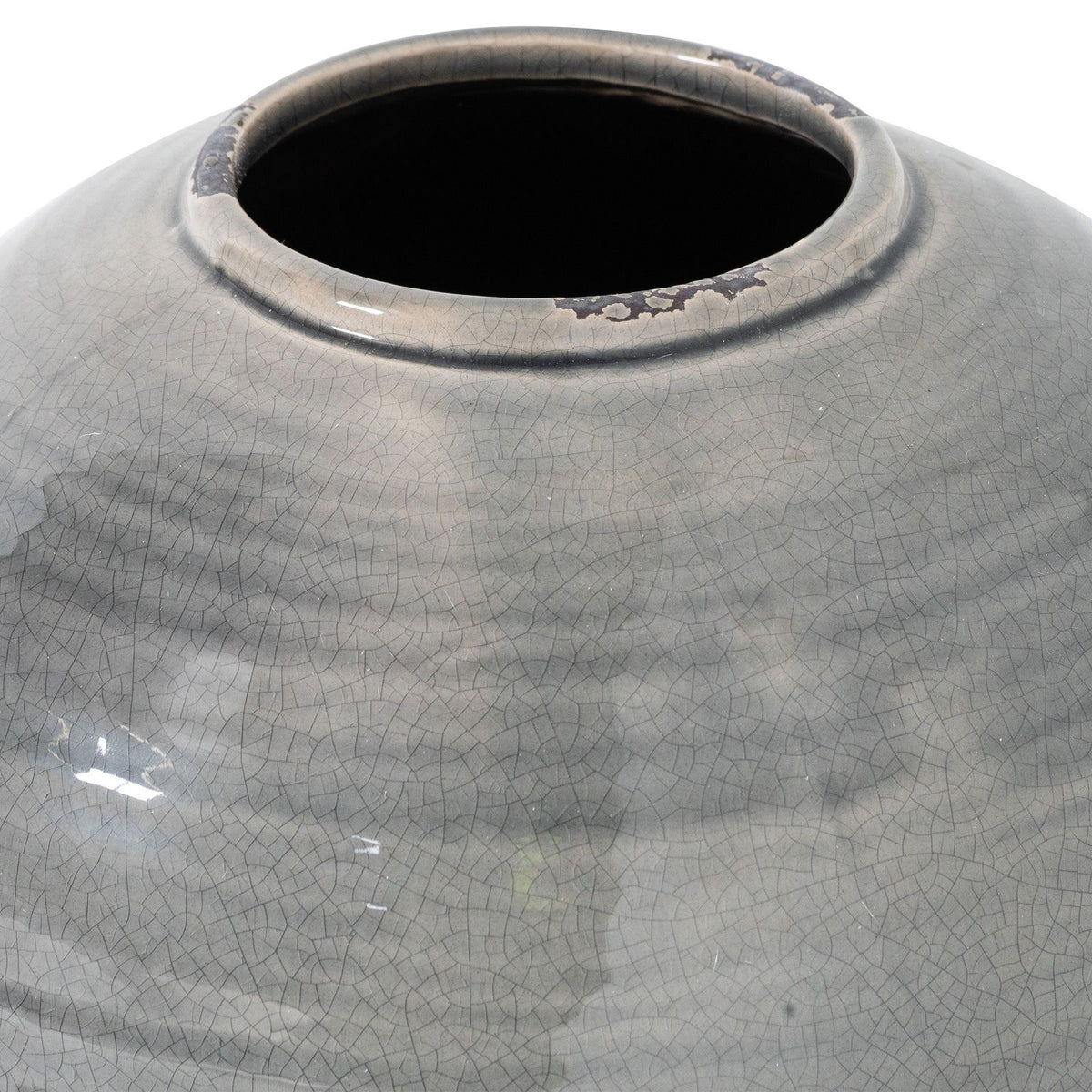 Garda Grey Glazed Tiber Vase by SEDERVA - image 2