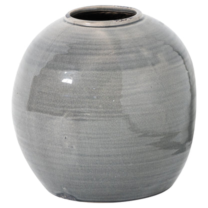 Garda Grey Glazed Tiber Vase by SEDERVA