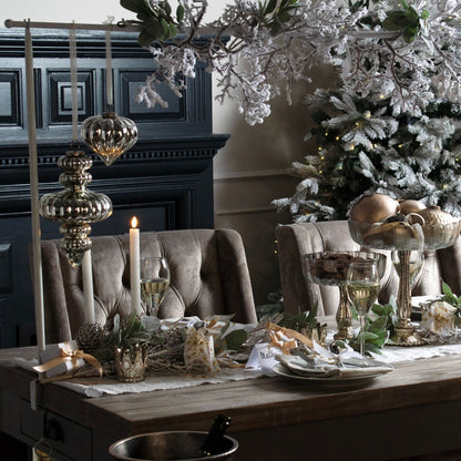The Noel Collection Antique Silver Large Vallupe Bauble by Hill Interiors - image 2