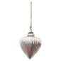 The Noel Collection Antique Silver Large Vallupe Bauble by Hill Interiors