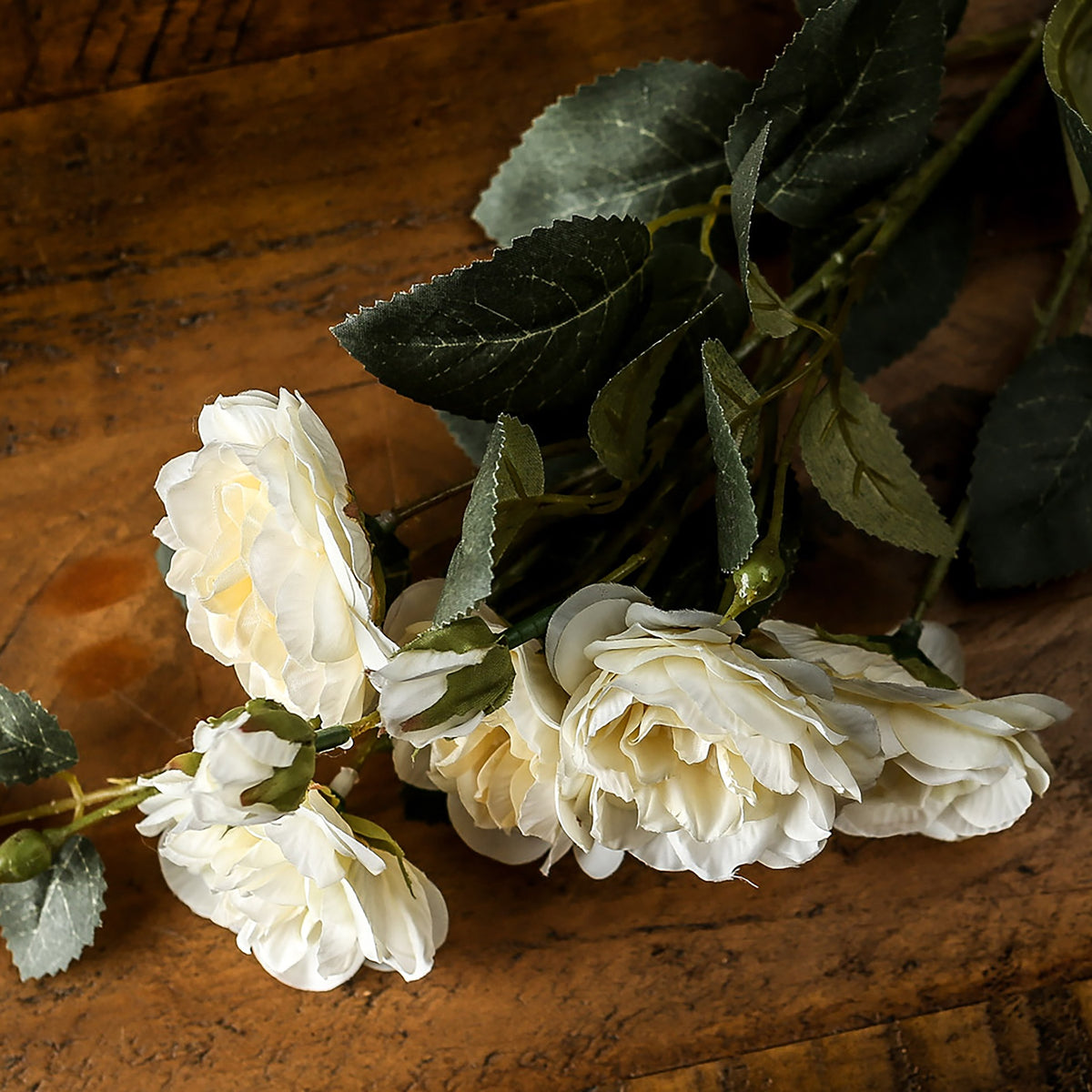 Soft White Cottage Rose Stem by Hill Interiors - image 4