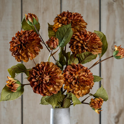 Deep Mustard Dahlia Stem by Hill Interiors