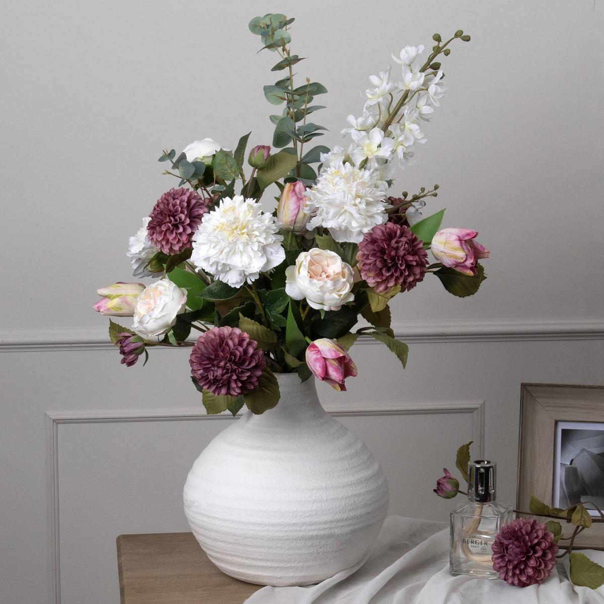 Tall White Delphinium Stem by Hill Interiors - image 3