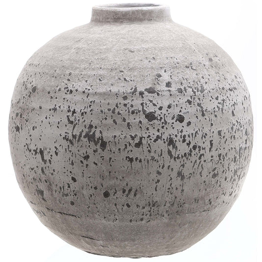 Tiber Stone Ceramic Vase by Hill Interiors
