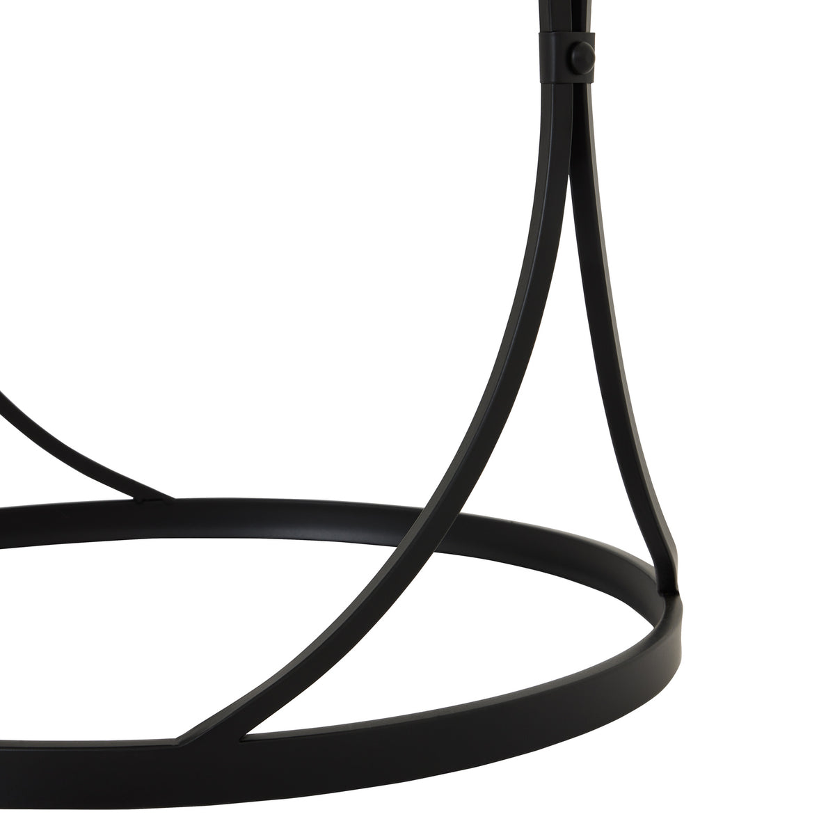 Concaved Set Of Two Black Mirrored Side Tables by Hill Interiors - image 5