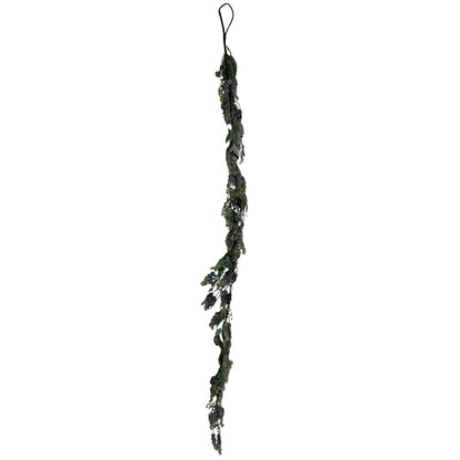 Winter Garland With Eucalyptus And Lambs Ear by Hill Interiors