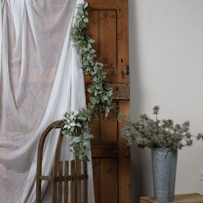 Winter Garland With Lambs Ear And Wax Flower by Hill Interiors - image 3