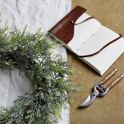 Frosted Pine Wreath With Pinecones by Hill Interiors - image 5