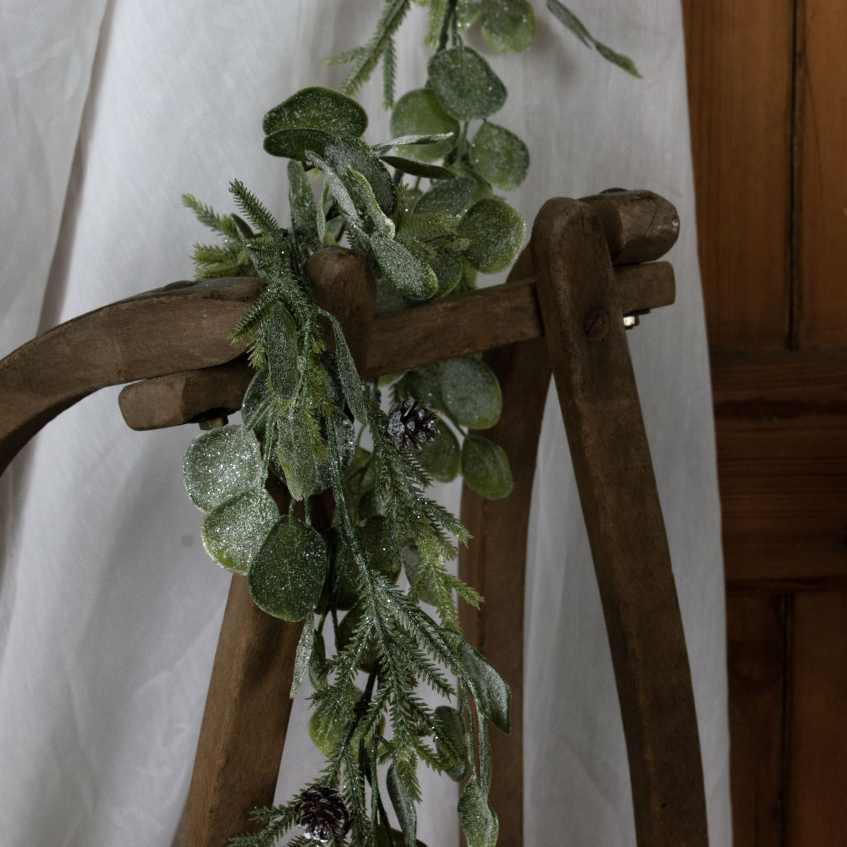 Frosted Pine And Eucalyptus Garland by Hill Interiors - image 4