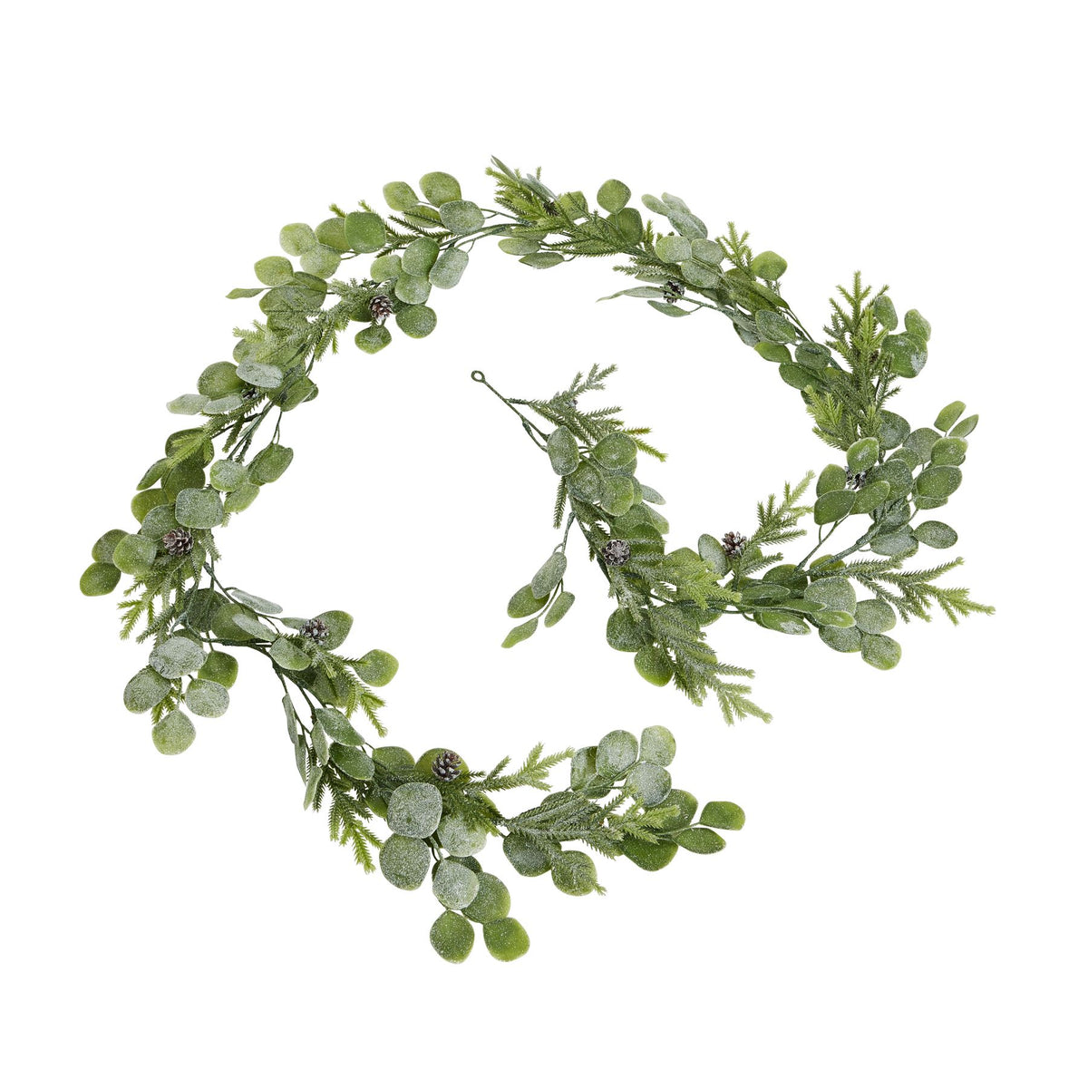 Frosted Pine And Eucalyptus Garland by Hill Interiors