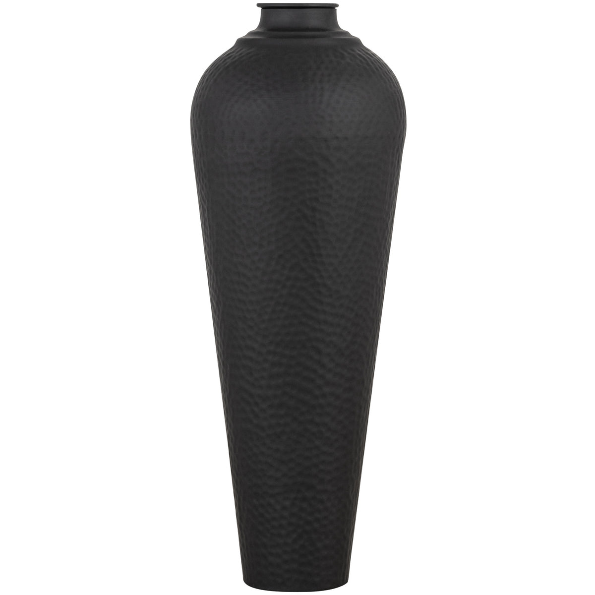 Matt Black Medium Hammered Vase With Lid by Hill Interiors - image 2