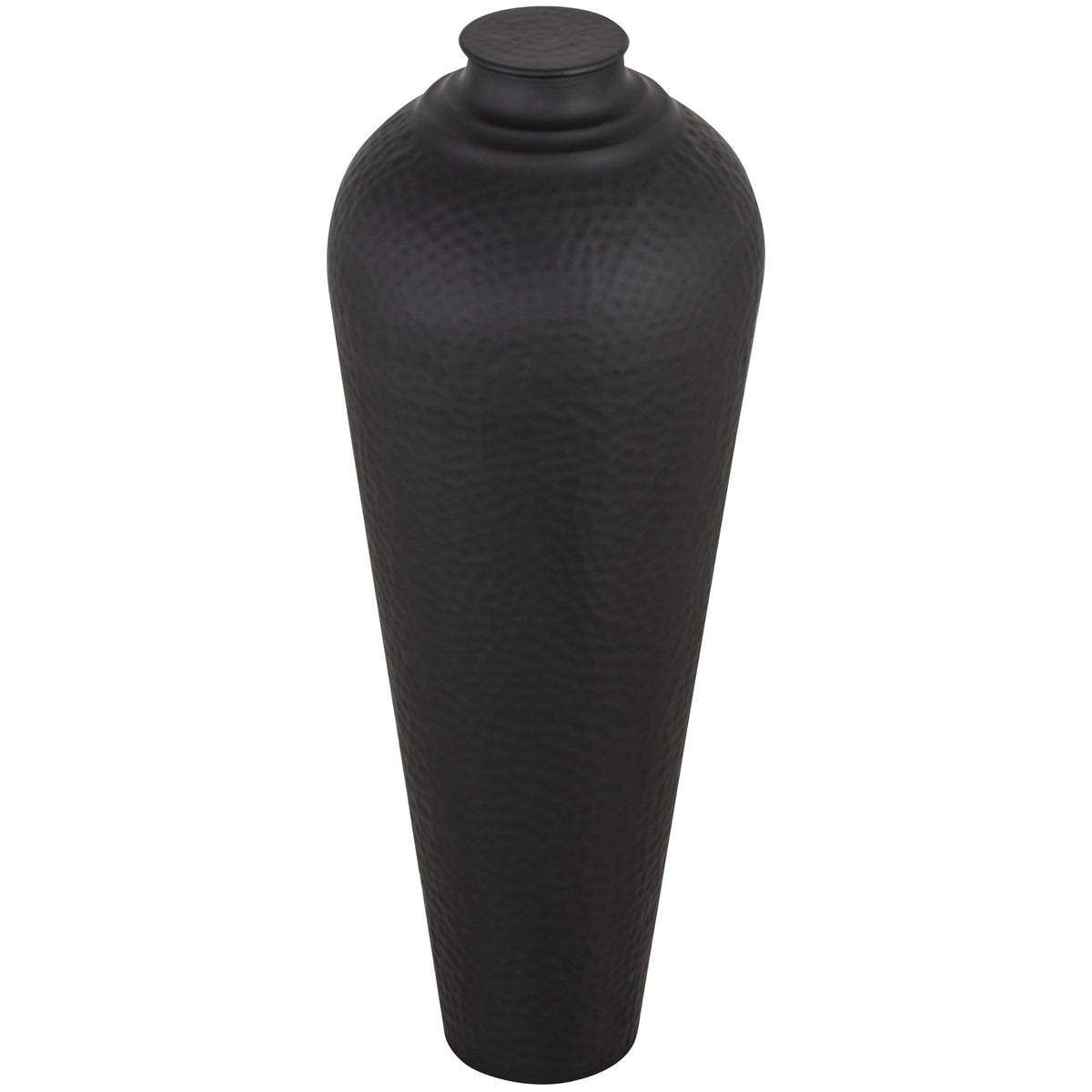 Matt Black Medium Hammered Vase With Lid by Hill Interiors - image 3