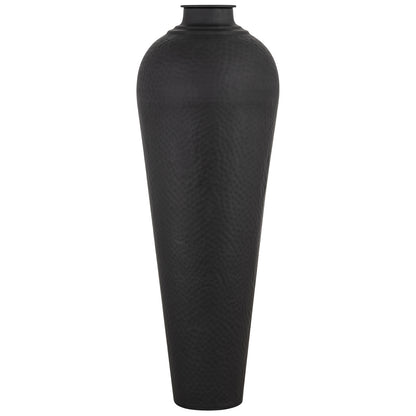 Matt Black Large Hammered Vase With Lid by Hill Interiors - image 2