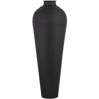 Matt Black Large Hammered Vase With Lid by Hill Interiors - image 4