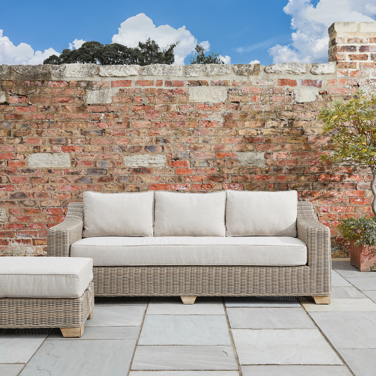 Capri Collection Outdoor Three Seater Sofa by Hill Interiors - image 2