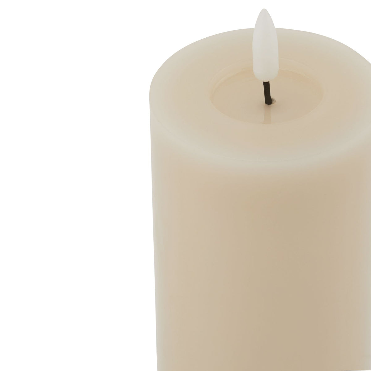 Luxe Collection Melt Effect 3x6 Taupe LED Wax Candle by Hill Interiors - image 2