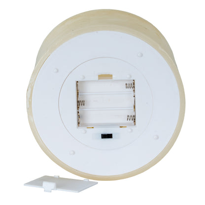 Luxe Collection Melt Effect 3x6 Taupe LED Wax Candle by Hill Interiors - image 4