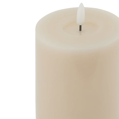 Luxe Collection Melt Effect 3.5x9 Taupe LED Wax Candle by SEDERVA - image 2