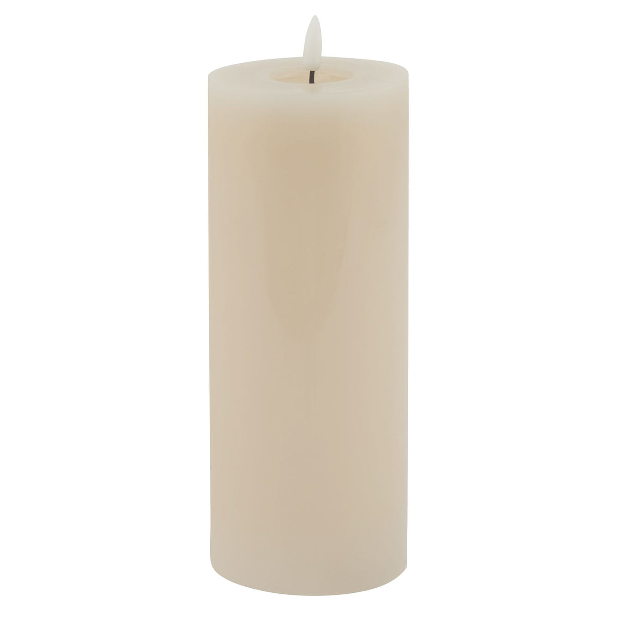 Luxe Collection Melt Effect 3.5x9 Taupe LED Wax Candle by SEDERVA