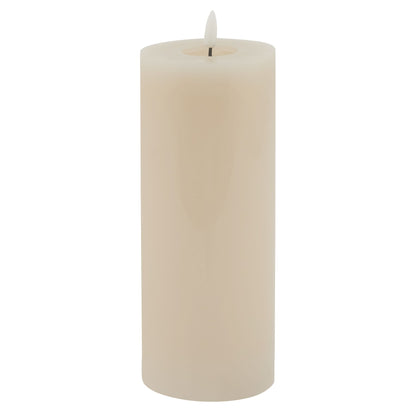 Luxe Collection Melt Effect 3.5x9 Taupe LED Wax Candle by SEDERVA