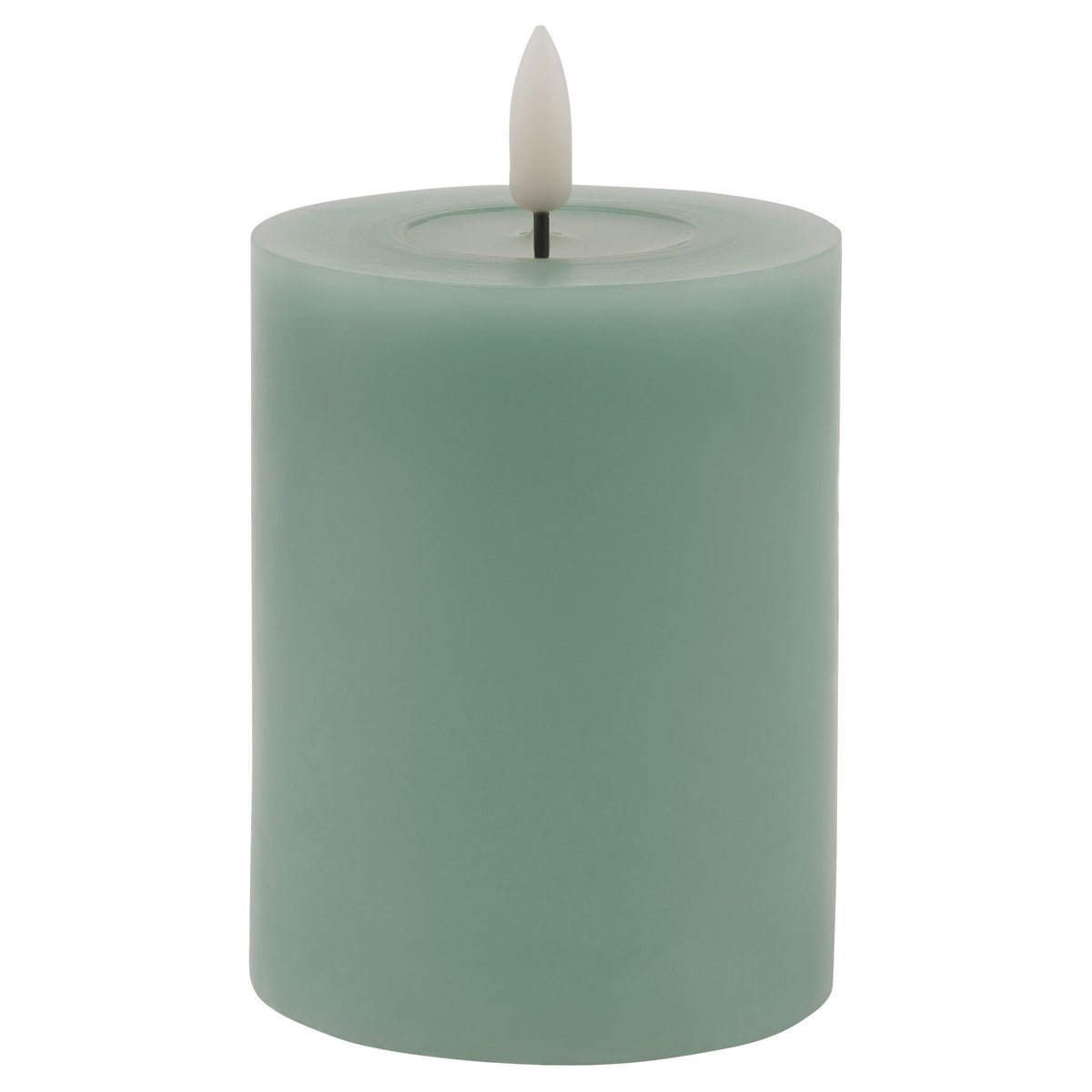 Luxe Collection Melt Effect 3x4 Sage LED Wax Candle by Hill Interiors