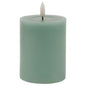 Luxe Collection Melt Effect 3x4 Sage LED Wax Candle by Hill Interiors