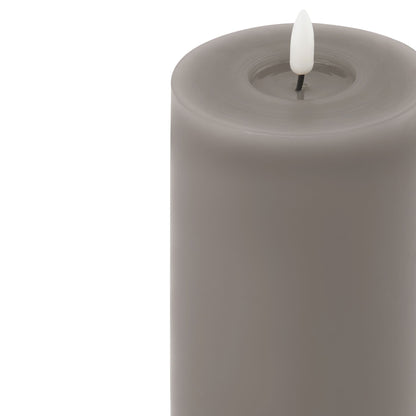 Luxe Collection Melt Effect 3.5x9 Grey LED Wax Candle by Hill Interiors - image 2