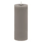 Luxe Collection Melt Effect 3.5x9 Grey LED Wax Candle by Hill Interiors