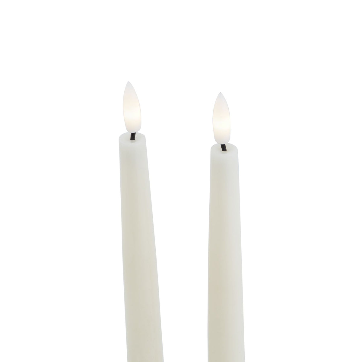 Luxe Collection S/2 Taupe LED Wax Dinner Candles by SEDERVA - image 2