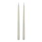 Luxe Collection S/2 Taupe LED Wax Dinner Candles by SEDERVA