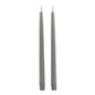 Luxe Collection S/2 Grey LED Wax Dinner Candles by Hill Interiors