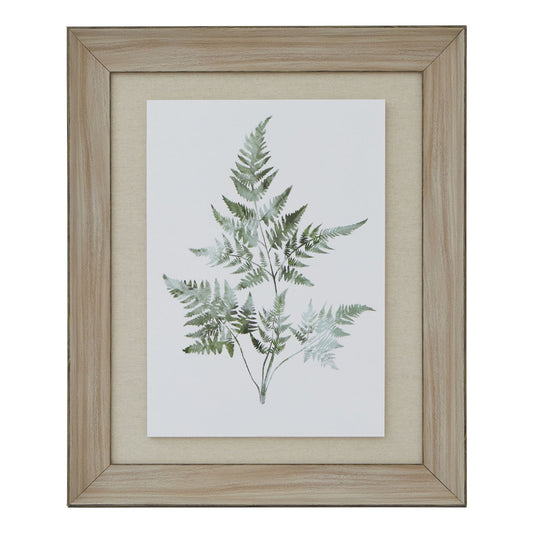 Watercolour Bracken Fern In Washed Wood Frame by Hill Interiors