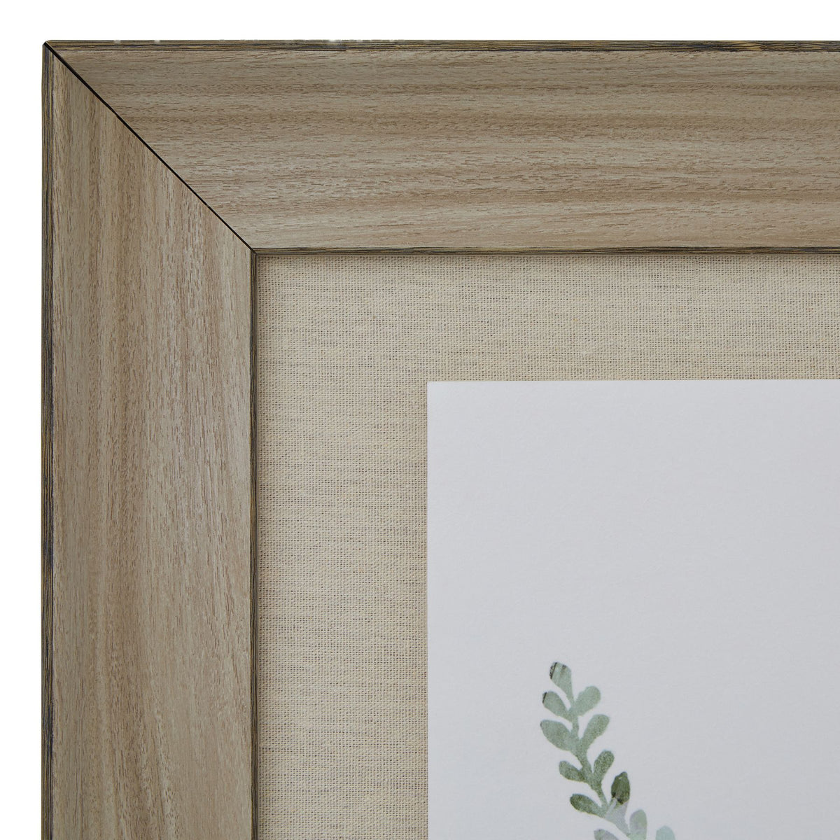 Watercolour Delicate Fern In Washed Wood Frame by Hill Interiors - image 2