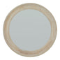 Washed Wood Round Framed Mirror by Hill Interiors
