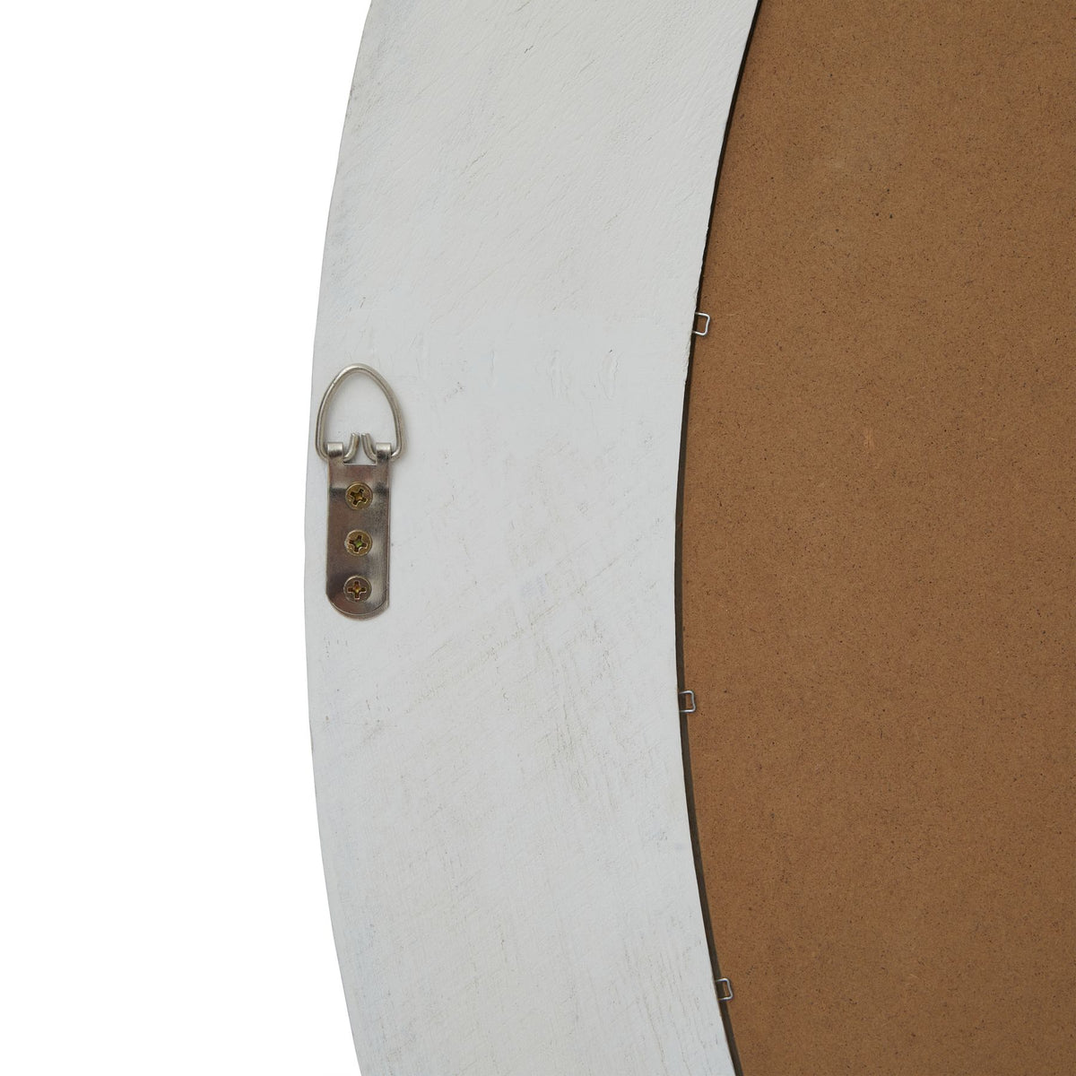 Washed Wood Round Framed Large Mirror by Hill Interiors - image 3