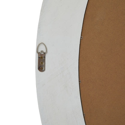 Washed Wood Round Framed Large Mirror by Hill Interiors - image 3